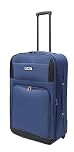 JCB 26" Medium Suitcase, Lightweight Case with Telescopic Handle, Trolley Bag Case - Navy - 26"
