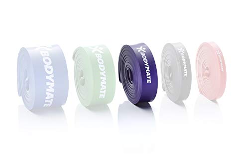 Fitnessband 208 cm, elastisches Widerstandsband aus Naturlatex, trainiert Kraft, Ausdauer, Koordination, Flexibilität UVM, für Anfänger &