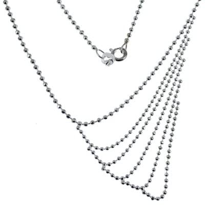 Argent sterling chaîne diamantée : élégance intemporelle pour sublimer vos tenues de soirée