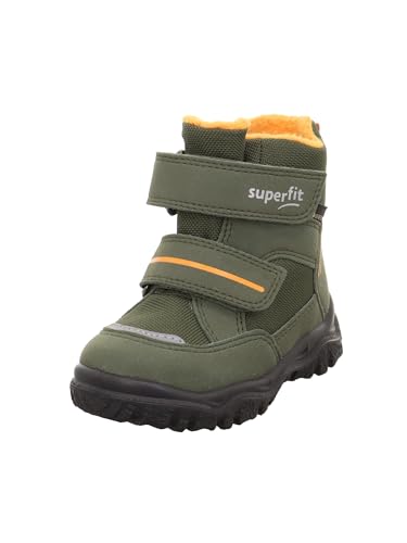 Superfit Baby Jungen - Schuhe HUSKY1 Boot, Modern, GRÜN/ORANGE...