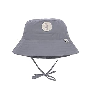 LÄSSIG Splash & Fun Baby und Kleinkind Sonnenhut Fischerhut mit UV-Schutz Grau 43/45 3-6 Monate