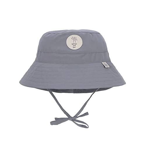 Preisvergleich Produktbild LÄSSIG Baby Kinder Fischerhut Sonnenhut Strandhut Kinderhut Atmungsaktiv Sonnenschutz UV-Schutz 80 / Sun Protection Fishing Hat grey, 3-6 Monate, 43 / 45