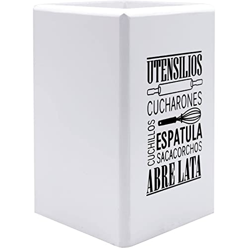 Cutlery Caddy Rack Holder, Kitchen Utensils Crock Organiser, Fork Spoon Knifes, Tidy Kitchen Accessory for Home