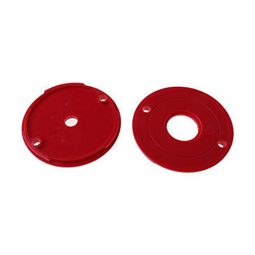 Aluminum Alloy Router Table Insert Plate with Router Insertion Ring and Install Screws for DIY Woodworking Engraving Machine Benches (Size:300mm x 235mm x 9.5mm)