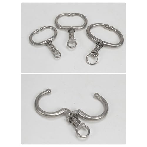 Cercle nasal de bétail à ressort de traction en acier robuste de 3.2in