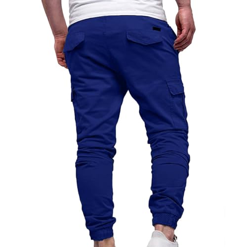 Mens Cargo Pants Jogging Bottoms Casual Drawstring Waist Comfy Workout Hiking Pants with Pocket Sweatpants for Men4