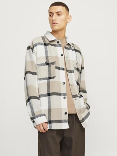 JACK & JONES Relaxed Fit Overshirt Weiß X_L – Ansicht 8