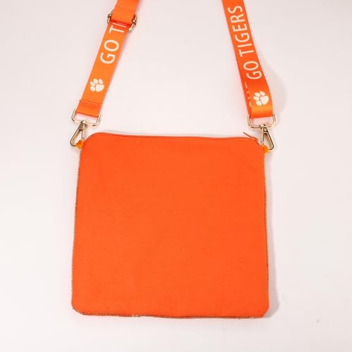 YAHPERN Tigers Purse for Women Beaded Crossbody Purse Baseball Shoulder Bag Game Day Outfits Accessories Sports Fan Gifts 5