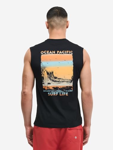 Camiseta sin mangas Ocean Pacific Ulladulla con cuello redondo cómodo 5