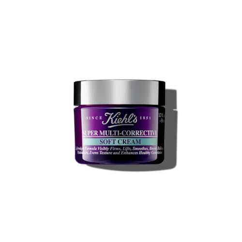 Kiehl's Super Multi-Corrective Soft Cream, Anti-ageing, Light & Refreshing Face Moisturiser for Oily/Combination & Sensitive Skin, 50Ml