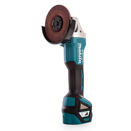 Makita DGA463Z 18 V bürstenloser 115 mm Winkelschleifer mit 2 x 5,0 BL1850, 1 x DC18RC – Bild 6