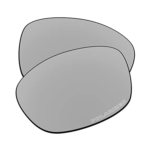 EZReplace Ersatzgläser für Oakley Pit Bull OO9127 Sonnenbrille (polarisierte Gläser), Aktualisiertes Polycarbonat-Metall in Silber, Einheitsgröße