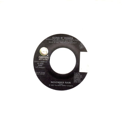 november rain / sweet child o' mine 45 rpm single