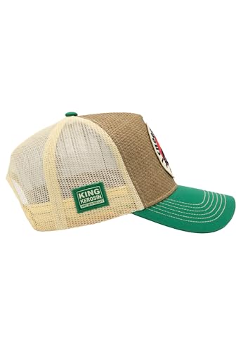King Kerosin Casquette trucker pour homme aspect paille I Choose Violence – vue 3