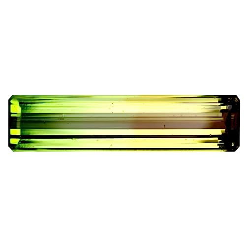Tourmaline bicolore octogone 21x5 mm, pierre précieuse brute Mozambique 5.02 ct
