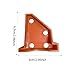 Truosbis 20 Pieces Flooring Spacers, Laminate Flooring Accessories, Reusable, Wood Floor Install Tool for Subfloor Panels Lvt Tiles, Orange