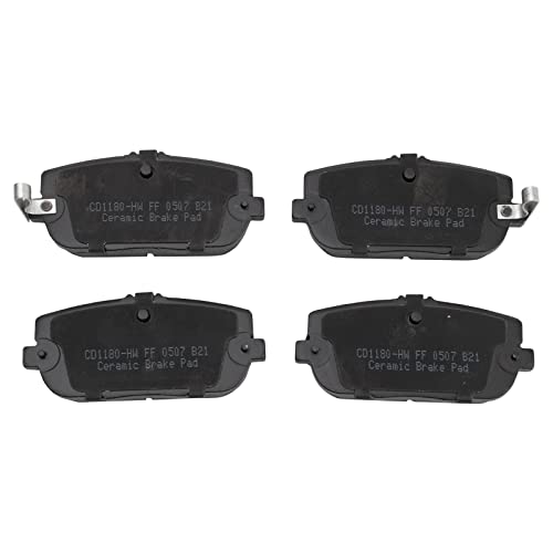 Image of TRQ Rear Brake Pad and Rotor Set Ceramic Compatible with 2017-2020 Fiat 124 Spider 2016-2019 Mazda MX-5 Miata