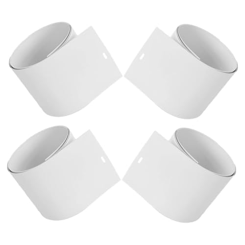 HOOTNEE 4pcs White Vertical Blind Replacement Slats for Doors and Easy to Install Light Control for Sliding Glass Doors and Indoor Use