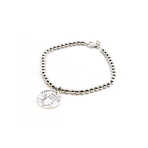 Bracelet de naissance en argent sterling pour femme hypoallergénique S&S