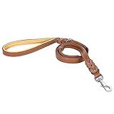 correa perro supreme ✅ [Control de doble asa] Las dos asas acolchadas proporcionan un control superior. Utiliza el mango largo acolchado con piel de oveja y deja que tu perro olfatee mientras caminas. Agarra el segundo asa de tráfico integrada para guiar a tu cachorro cuando camines en aceras ocupadas y necesitas control adicional. Los entrenadores profesionales para perros recomiendan una correa de cuero de 6 pies para caminar y entrenar a tu perro.