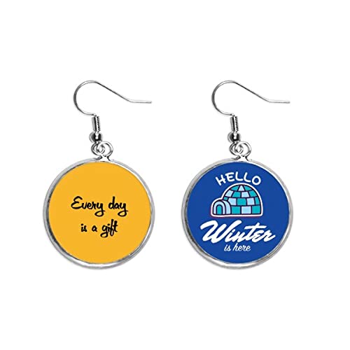 Pendiente del hielo del invierno de la gota colgante con diseño inspirador de joyería