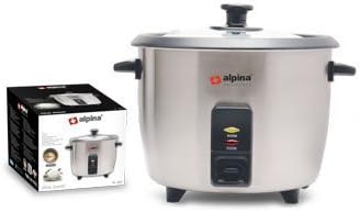 Alpina SF-1911 Rice Cooker, Medium, Silver