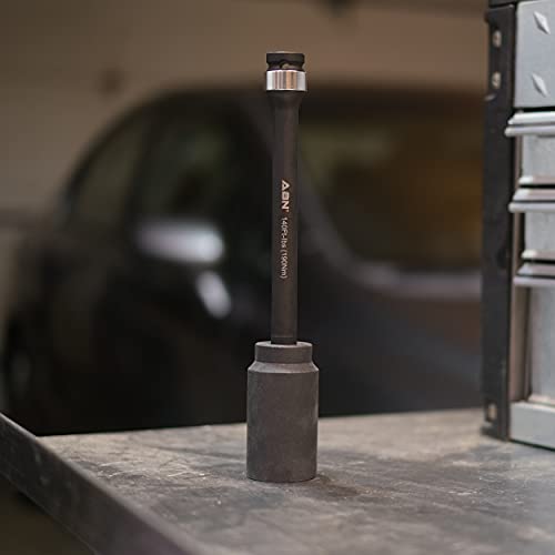 Abn 1/2In Drive 8In Long Torque Socket Extension Bar, 140 Ft/Lb Cr-Mo With Silver Color-Coded Aluminum Ring #TOP6