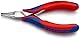 KNIPEX Elektronik-Greifzange mit durchgestecktem Gelenk auf SB-Karte mit Mehrkomponenten-Hüllen 115 mm, 35 12 115 SB