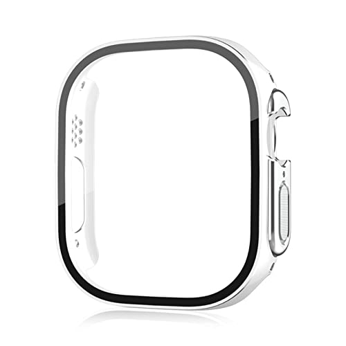 Protection écran Apple Watch Ultra 49mm coque argent en verre trempé