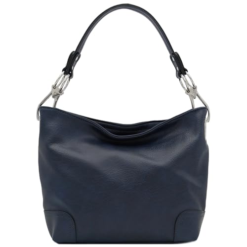 Image of Hobo Shoulder Bag with Big Snap Hook Hardware