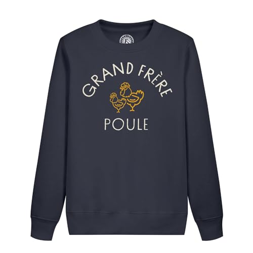 Sweatshirt grand frère enfant avec motif mignon de poule famille
