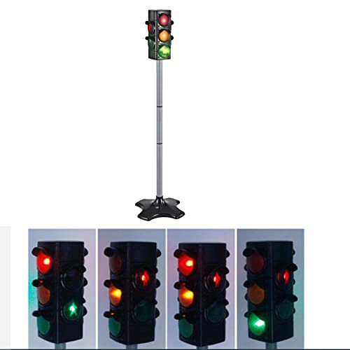 Brinquedo de semáforo de LED, indicador de trânsito de segurança, modelo de simulação de semáforo, s
