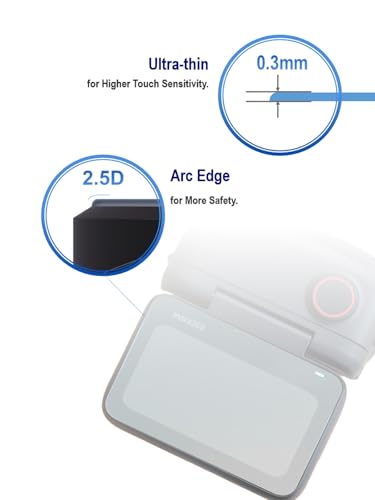 Image of iDaPro Screen + Lens Protector for Insta360 GO3S 9H Glass | 2 display + 1 lens + ABS box. Not for GO3. 9H hardness, anti-scratch, anti-bubble, HD clarity, easy installation