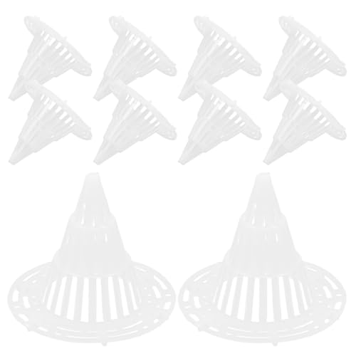 Sosoport 50Pcs Flower Pot Hole Mesh Pads Cone Shape Planter Drainage Mats for Indoor Outdoor Bonsai...
