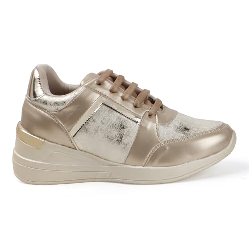 Image of Vendoz Women Casual High Heel Sneakers I Cushioned Insole I All Day Comfortable I Lightweight and Stylish Shoes for Girls