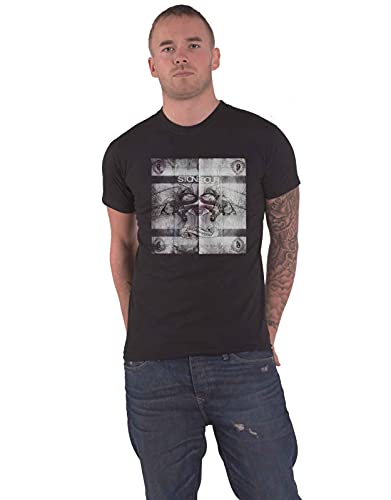 Stone Sour T Shirt Audio Secrecy Square Band Logo Official Mens Black M