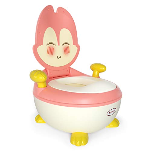 Besrey Orinales Infantiles, Orinal Bebe 2-5 Años, Orinales Para Bebé, Vater Para WC Niños con Tapa, rosa