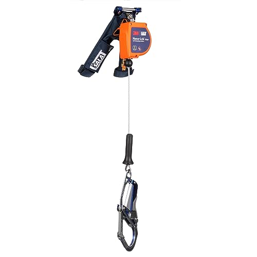 3M™ DBI-SALA® Nano-Lok™ Edge Self-Retracting Lifeline with Quick Connect 3500296, Cable, Comfort Grip Hook, 7 ft., Class 2