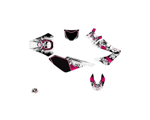 Kit Deco 50Cc Derbi Drd Xtreme KUTVEK Trash Rose pour moto - 2