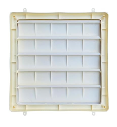Image of 12 Inch PVC EXHAUST FAN LOUVER | FLAPPER | PLASTIC SHUTTER | ABS | FRAME SIZE 13 * 13.