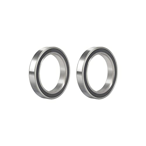 Focmkeas 6806-2RS 2 Pcs Deep Groove Ball Bearing 30×42×7Mm Double Black Rubber Shielded Ball Bearing Chrome Steel P0 Z2 Bearing cover