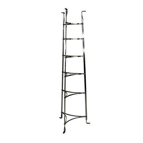 Enclume 6-Tier Cookware Stand, Free Standing Pot Rack, Hammered Steel (Unassembled) by Enclume