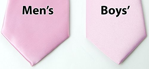 Spring Notion Boys' Satin Zipper Necktie Light Pink Medium4