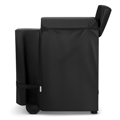 SunPatio Grill Cover for Traeger 22 Series, Heavy Duty Waterproof Wood Pellet Smoker Cover, UV Resistant Full Length BBQ Protector, Compatible with Lil' Tex Grill and More, All Weather Protection by SunPatio - Used condition - US$20.41