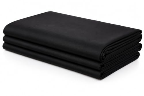 Image of Unstitched Cotton Astar /Lining /Cloth /Kapda Running into Meters for Suit,Sherwani,Kurti,Blouse /Choli,lehanga & Dress Materials(Available in 2,4,6 Meters Variation) (Black, 6 Meter)