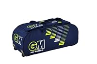 Gunn & Moore GM 707 Prima Cricket-Rollie-Tasche, Radgehäuse, für jedes Gelände, Robustes, wasserabweisendes 600-Denier-Polyester, Anti-Stulpen-Eckenschutz, Größe M, 92 l, Blau