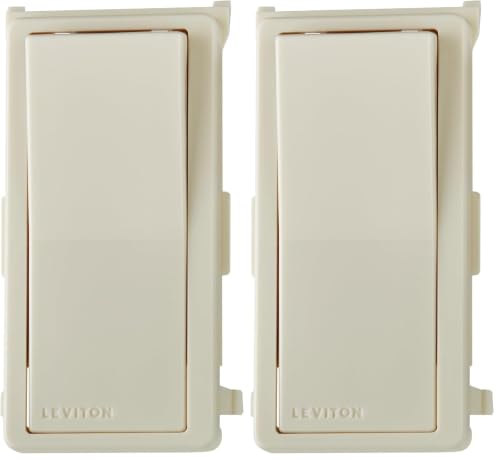 Image of Leviton DDKIT-ST Decora Digital /Decora Smart Switch Color Change Kit, Light Almond (Pack of 2)