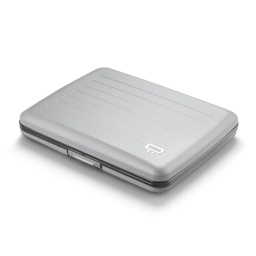 Image of OGON -DESIGNS- Aluminum wallet, Large capacity with metal lock, RFID Protection against fraud and demagnetization, Smart Case OSLO Large model