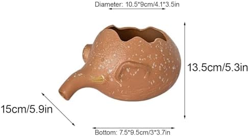 Yellow Garden Pond Spitters with Water Pump - Small Pond Fountains, Downward Water Outlet Design for Above Ground Pools, Outdoor Water Features, Decorative Garden Accents