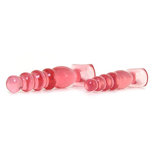 Doc Johnson Crystal Jellies - Anal Delight Trainer Kit - Small-Large - Suction Cup Base - Pink #TOP3